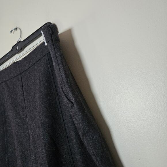 Eileen Fisher Ankle Lantern Pants Wool Flannel Gray Women's Size XL New With Tag - Picture 2 of 8